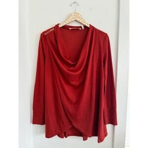 Soft Surroundings Women's Drape Neck Lightweight Sweater | Size Small